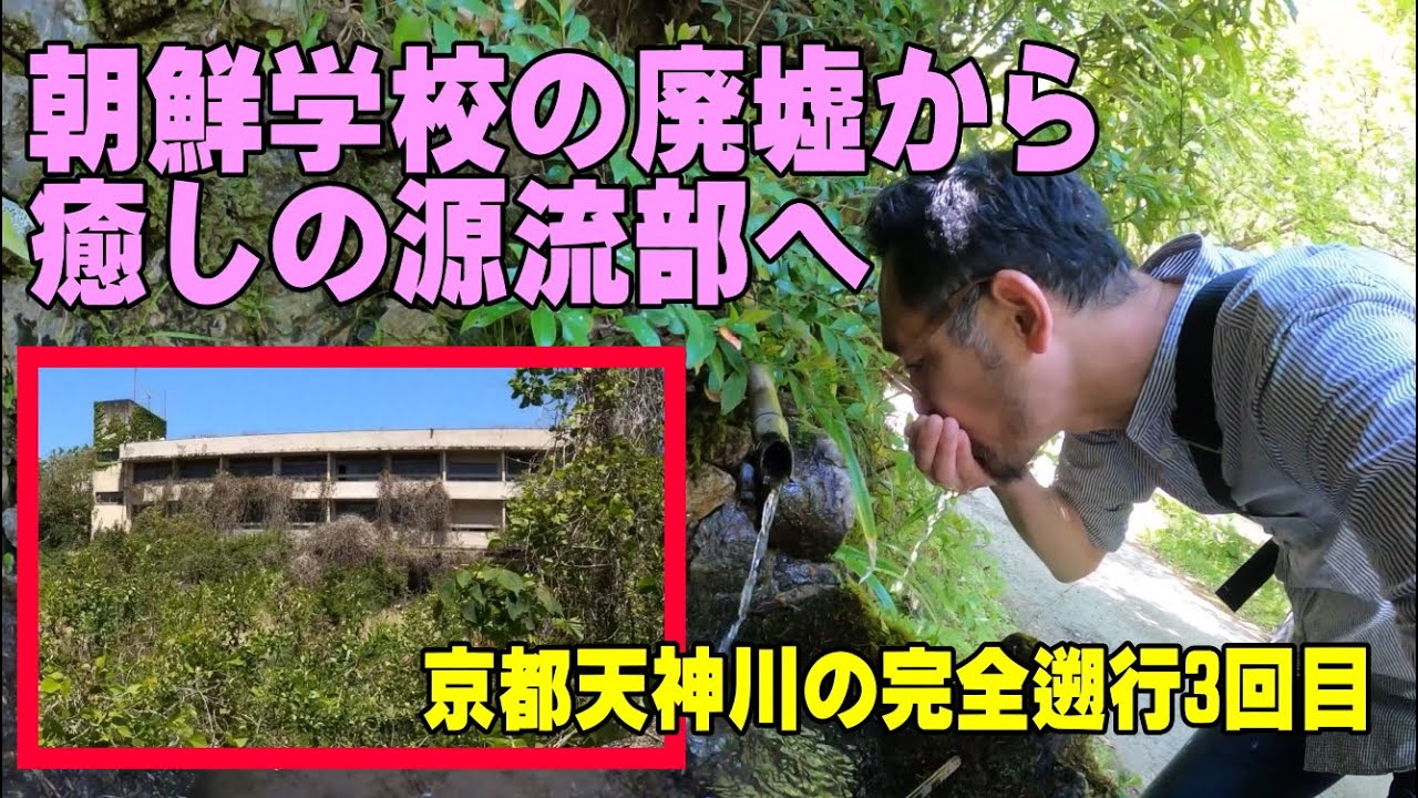 朝鮮学校の廃墟から猫と癒しの源流部へ（天神川を河口から源流まで遡行その3）