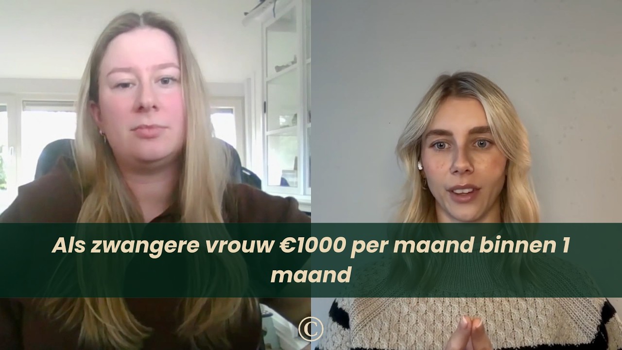 Hoe Jara als zwangere vrouw vanuit huis €1000 per maand extra verdient - Setter Talks