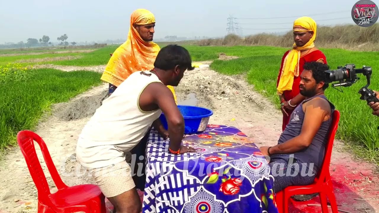 Very funny Challenging video  😂 mui mui Dehati comedy video vicky babu 