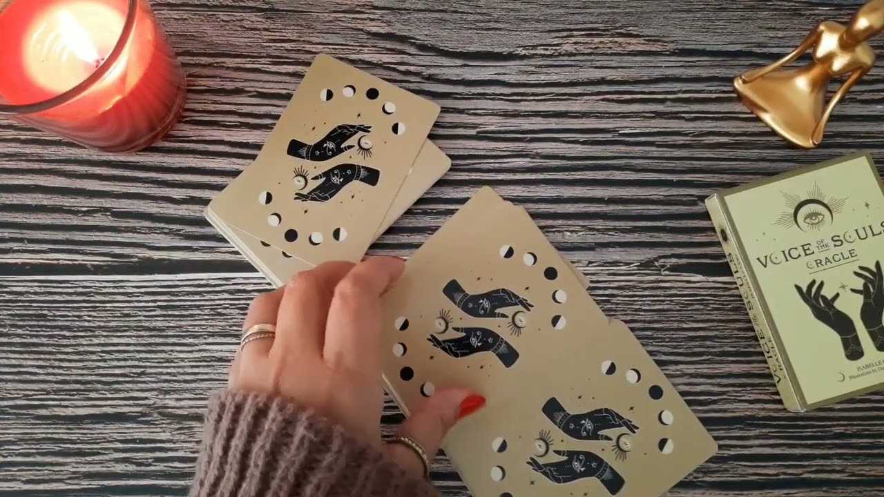 Voice of the souls Oracle - ASMR reading - No talking - — gentle shuffling,  and quiet intuition. 🌙