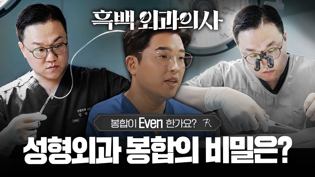 왜 성형외과 의사들은 봉합을 잘 할까? | 흑백외과의사 흉부외과 vs 성형외과