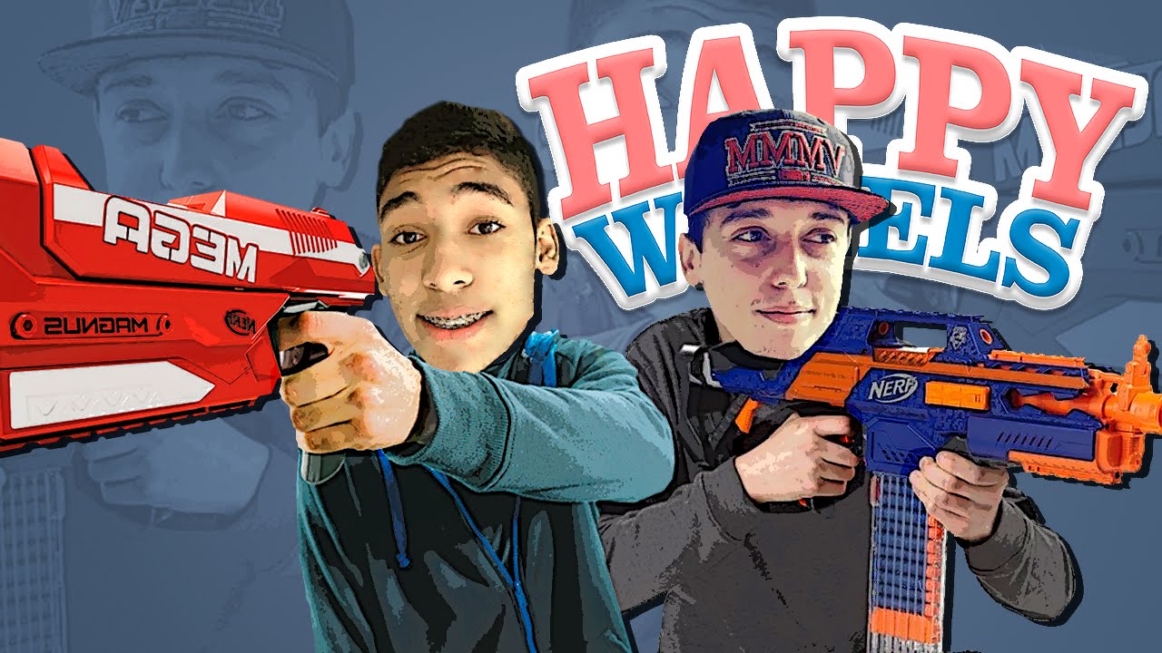 DESAFIO DA NERF !! - HAPPY WHEELS