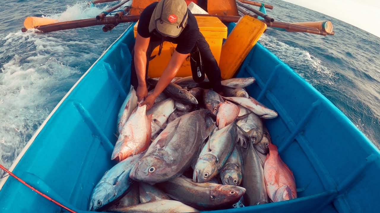 Mancing Jigging Di Kedalaman 80 meter | Jig Lure 300gr Hasilnya Luar Biasa | Spot Cilacap Bercahaya
