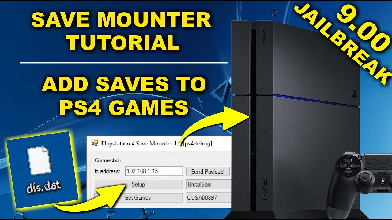 PS4 Save Mounter в обучающем видео 9.00 (новое и упрощенное обучающее видео)
