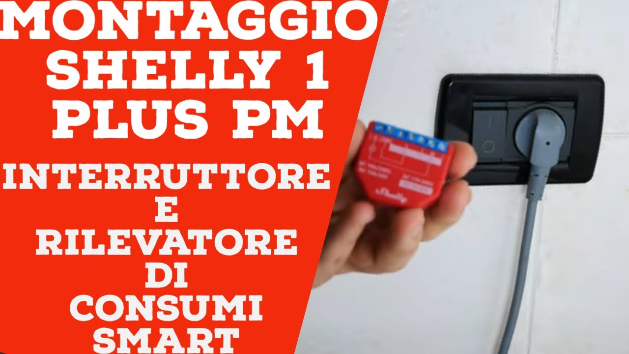 Montaggio Shelly 1 Plus PM
