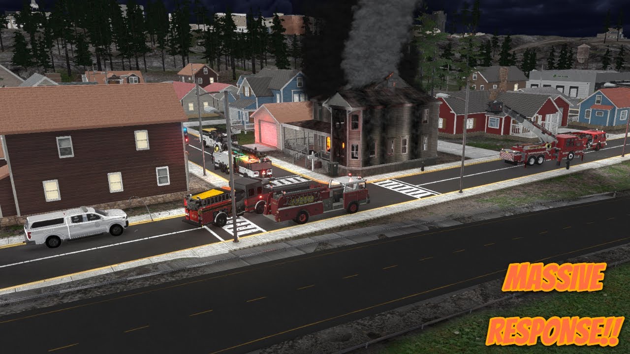 LARGE RESPONSE to massive house fire in Montgomery county EmergeNYC
