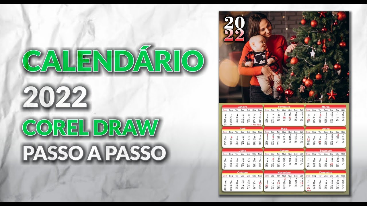 Calendário 2022 no Corel Draw | PASSO A PASSO