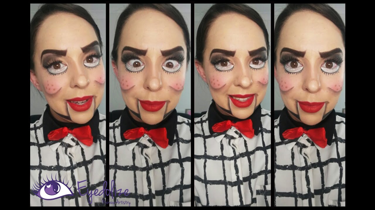Ventriloquist Dummy Halloween Makeup Tutorial by EyedolizeMakeup
