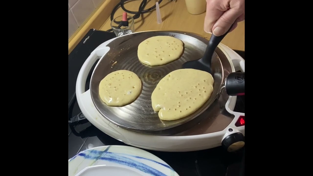 Pancakes cotti con opan e navigenio amc