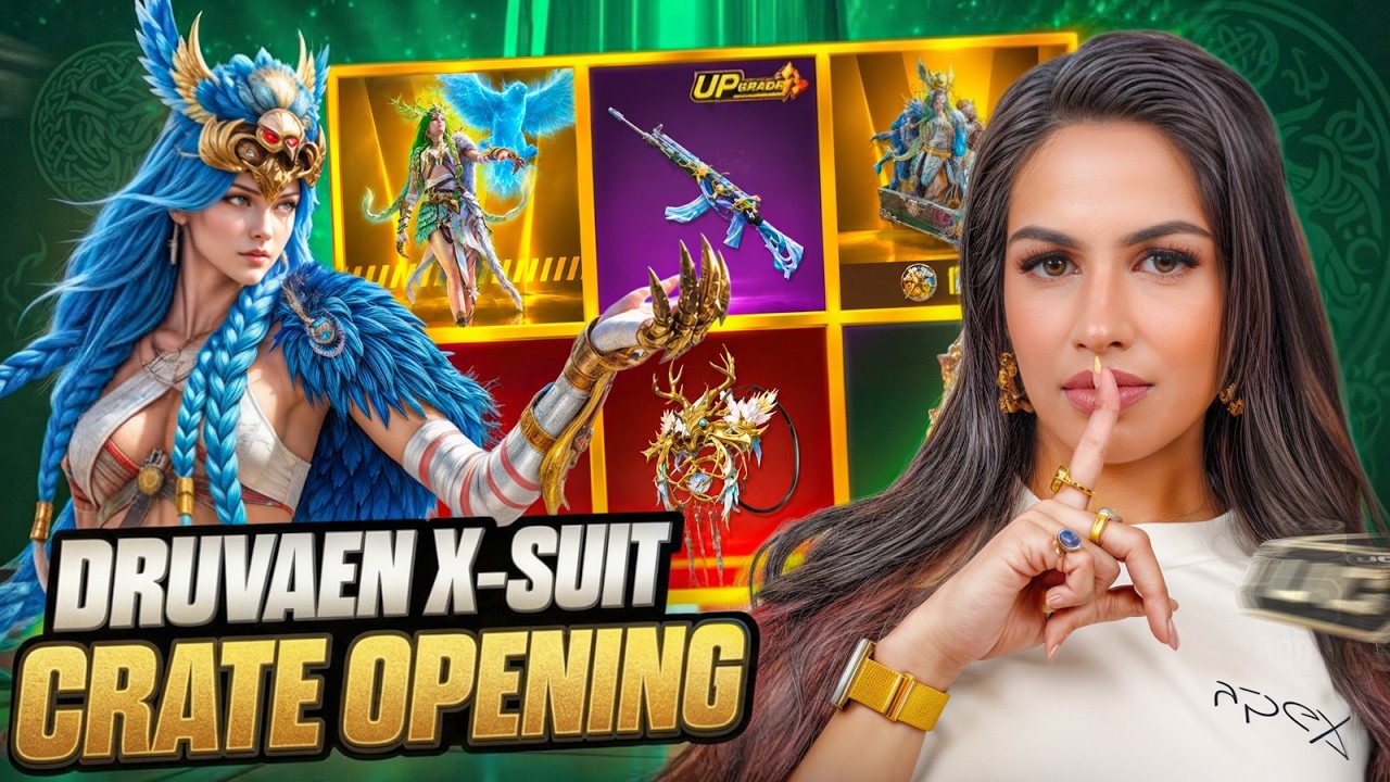 🔴DRUVAEN X-SUIT CRATE OPENING | BGMI w TAG SHARKSHE 🖤🔥 #tagontop