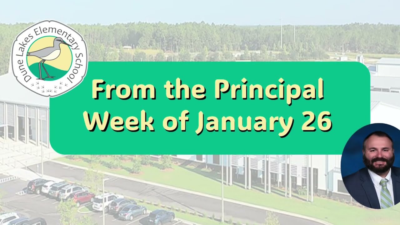 From the Principal: Week of January 26