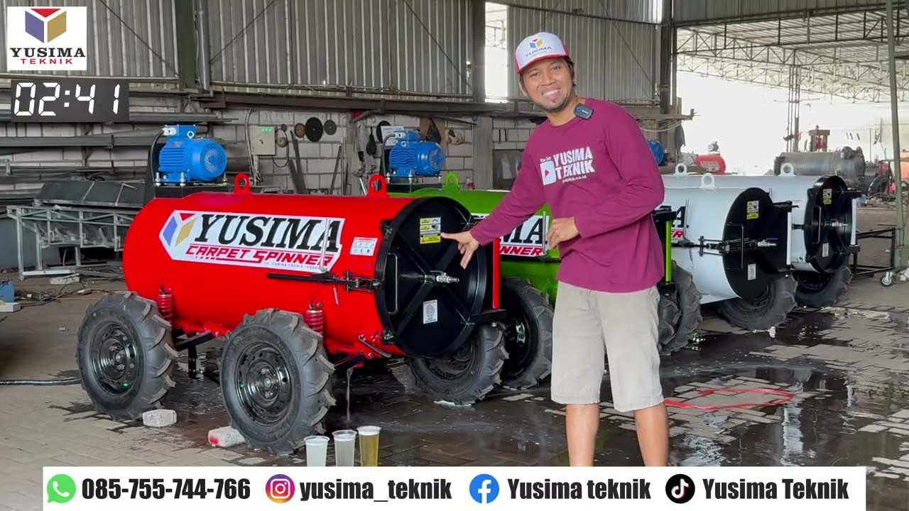 SPINNER KARPET MASJID DENGAN PEREDAM GETARAN, PENGERING KARPET MASJID