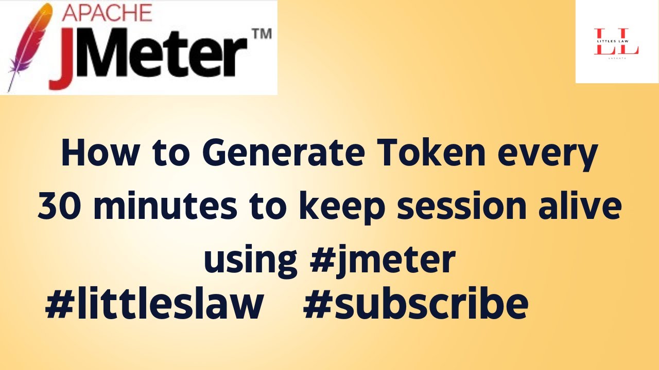 Как генерировать токен каждые 30 минут. Как это реализовать в #jmeter #interviewquestion