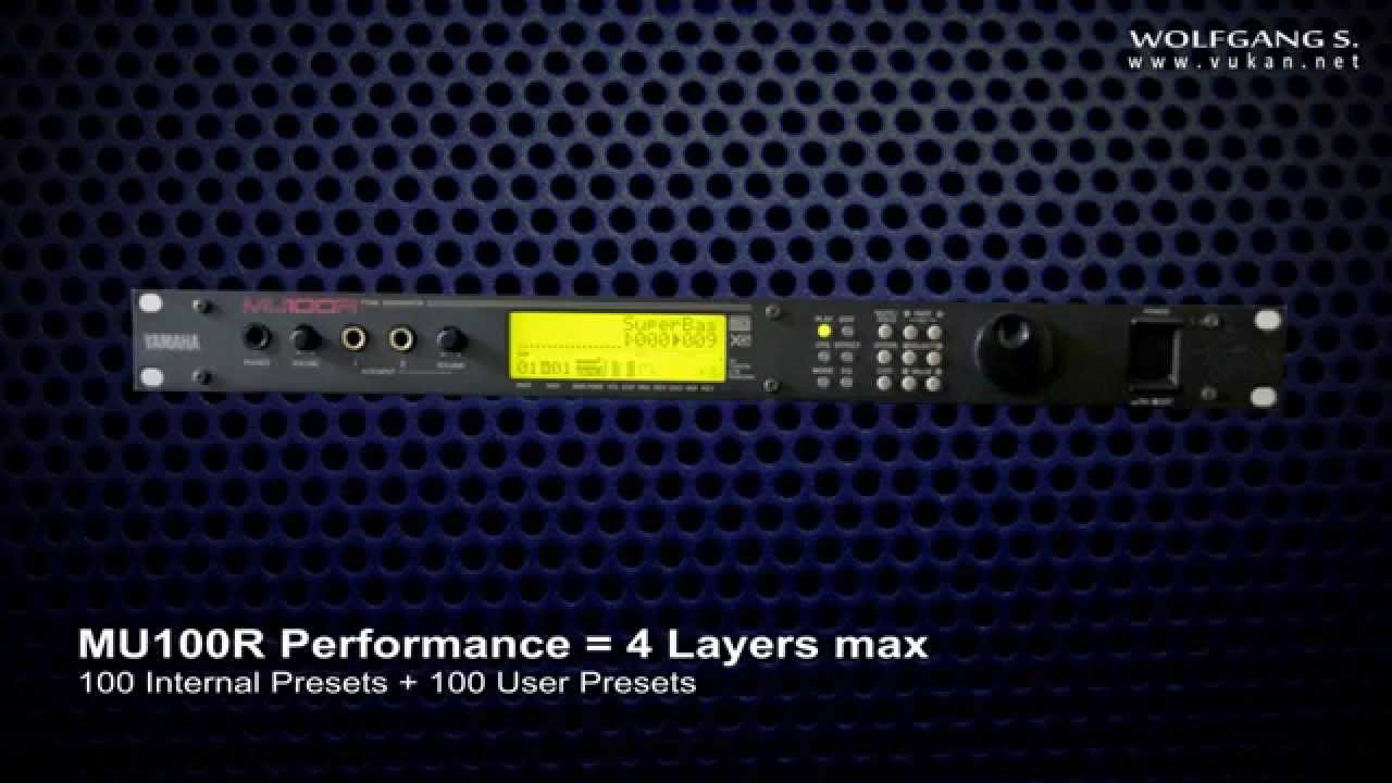 Yamaha MU100R - Performance Presets Demo