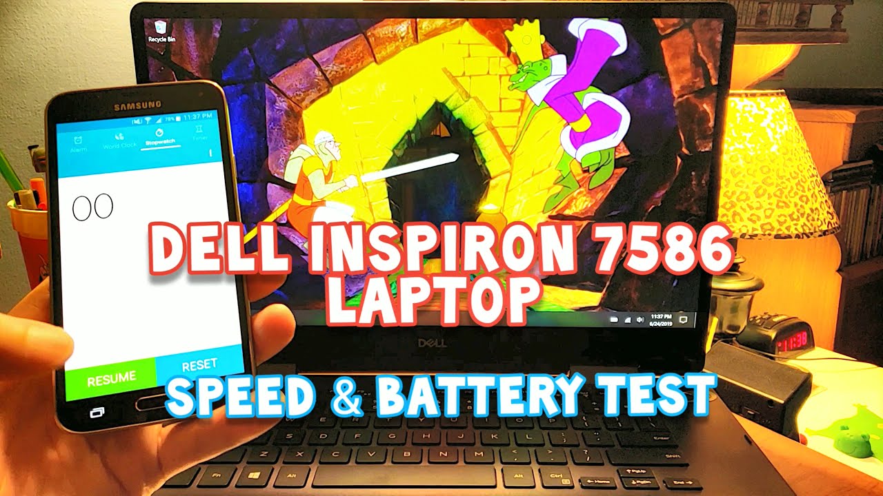Dell Inspiron 15 (7586) 2 in 1 4K Laptop - Speed Test (Boot & Web Browser) and Battery Review 💻