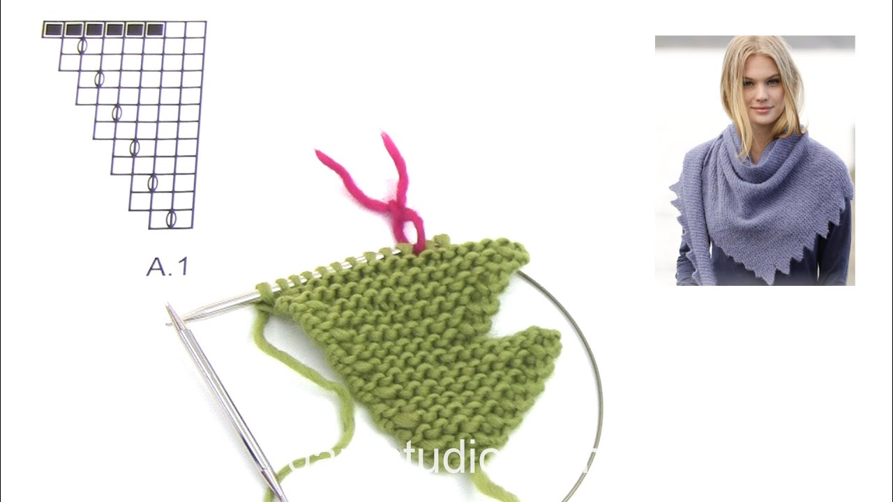 How to knit A.1 in DROPS 165-37