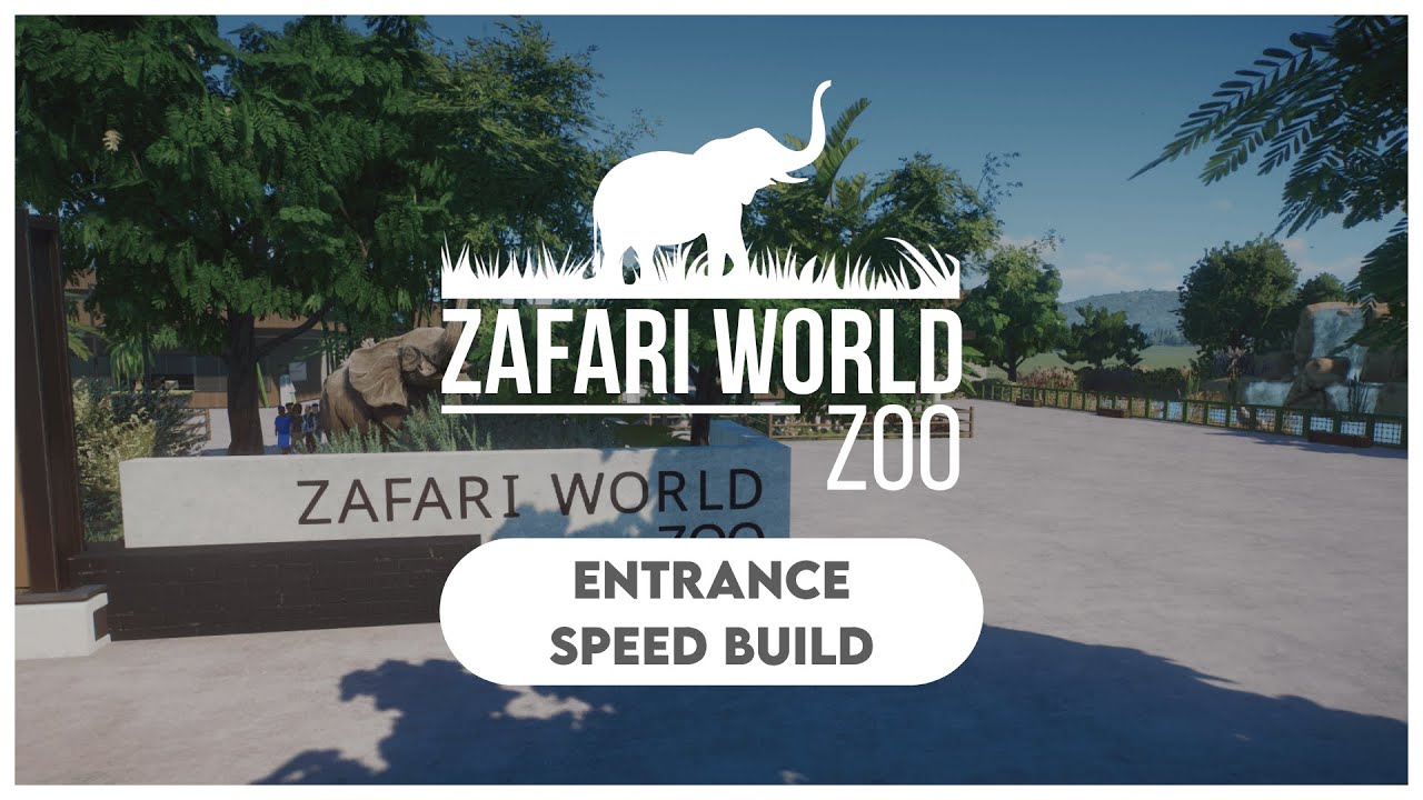 Speed Build: Zoo Entrance 🐘 | Zafari World Zoo | Planet Zoo EP.2
