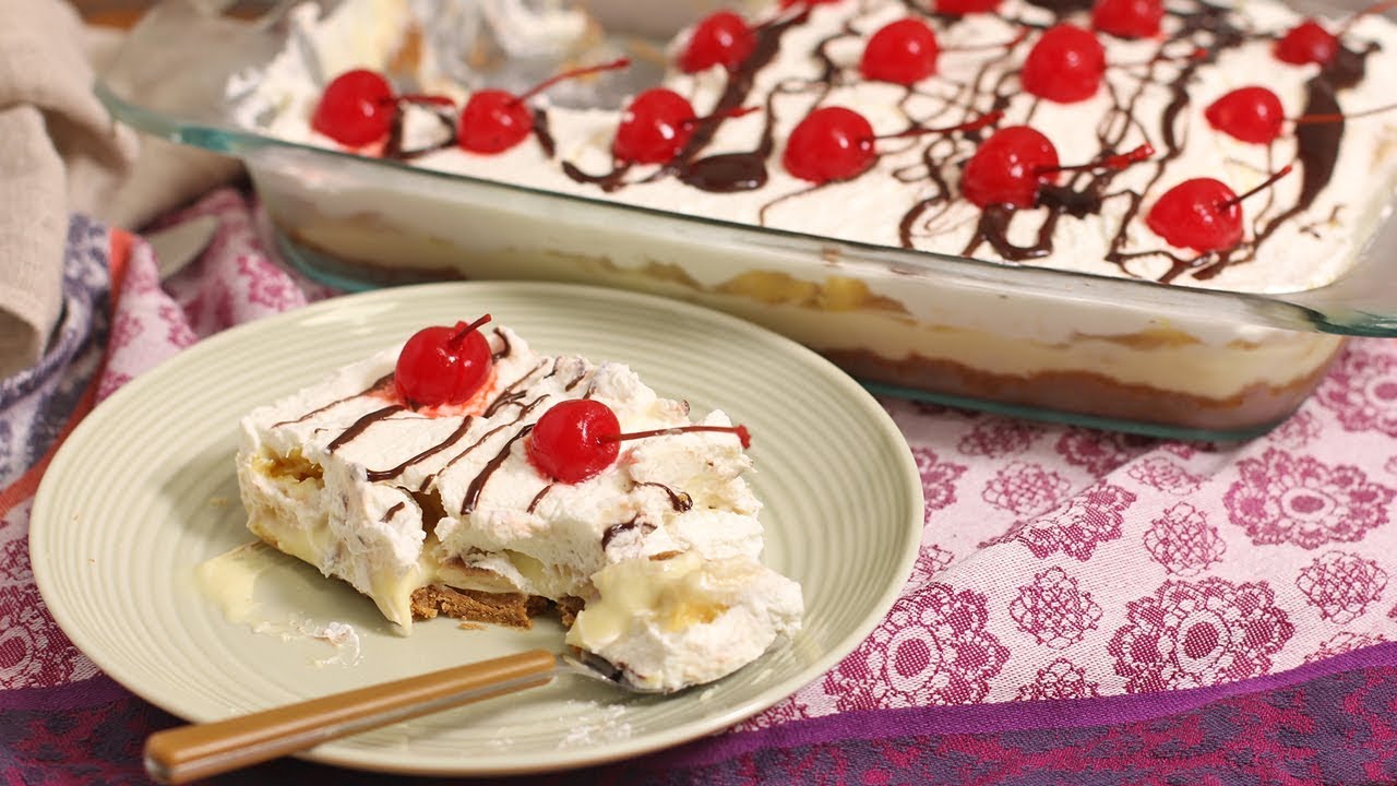 No-Bake Banana Split Dessert