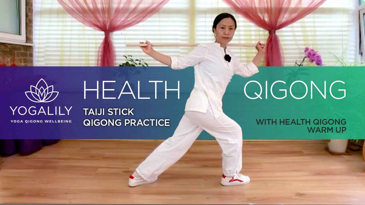 Taiji Stick Qigong practice | Tai Ji Yang Sheng Zhang | Health Qigong
