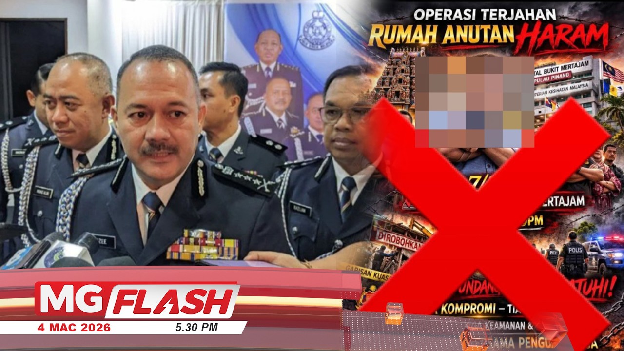Polis P. Pinang Nasihat Batal Ops Terjah kuil Hindu #MGFlash