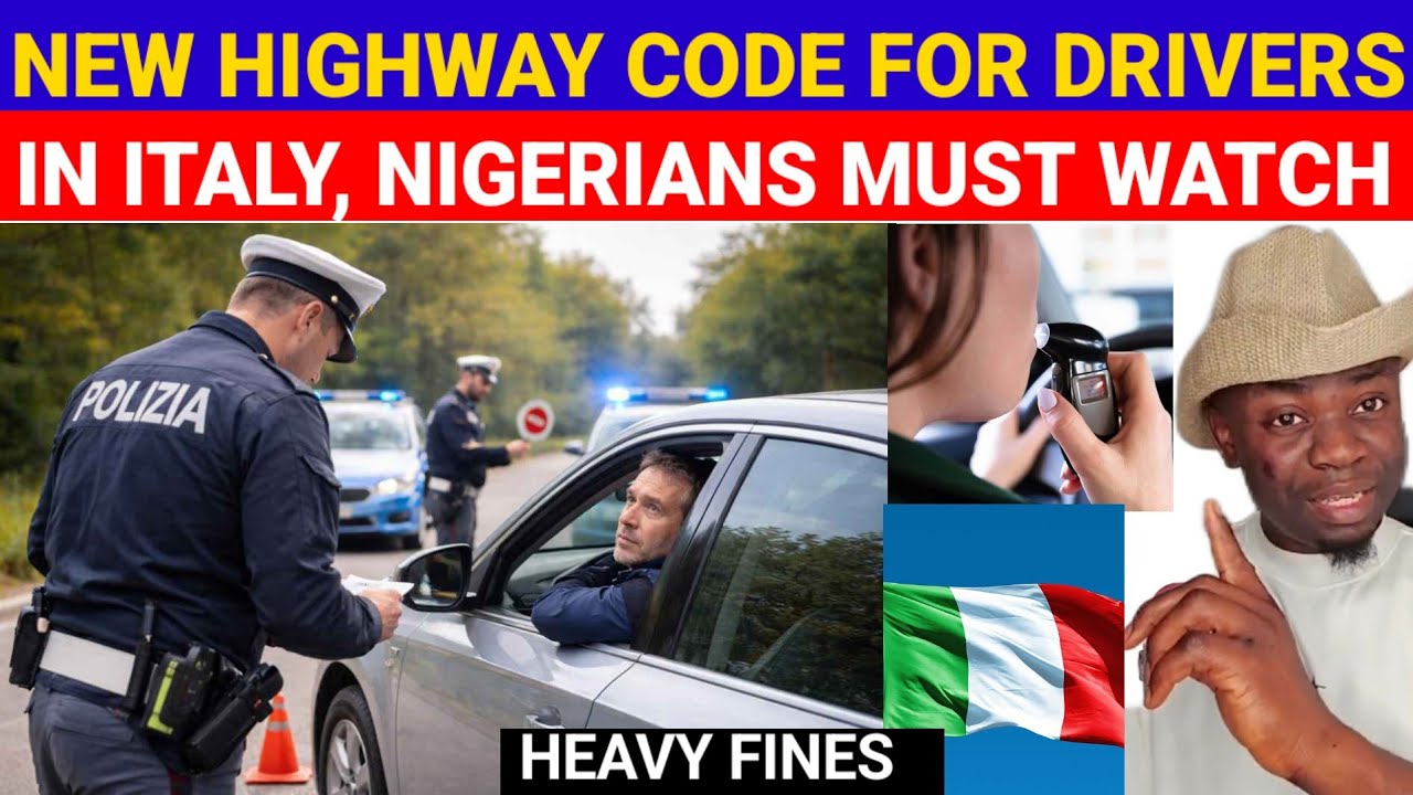 Nigerians, If You Drive In Italy, This Video Is A Must Watch, A New Highway Code For Drivers