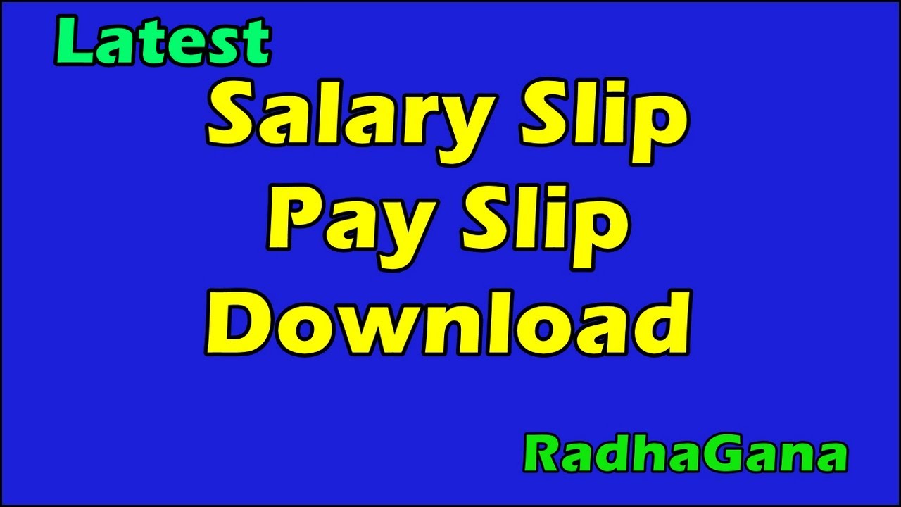 Salary slip/SalaryCertificate Payslip download