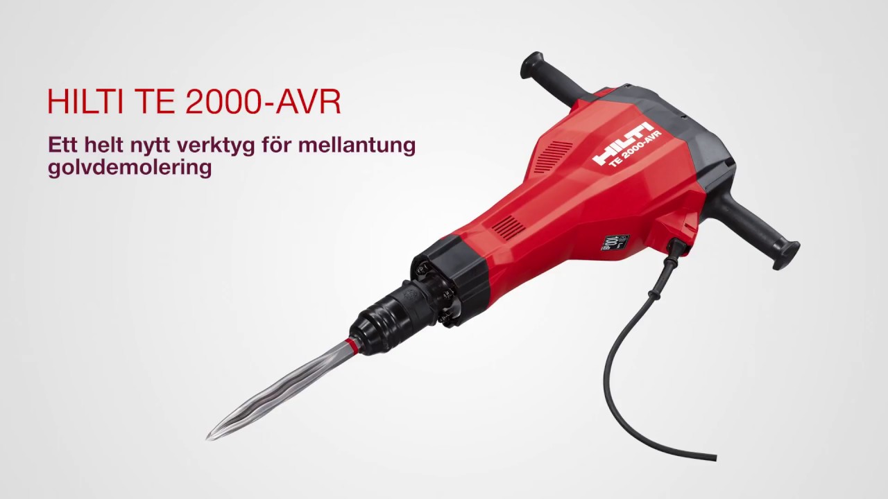 INTRODUCERAR Hilti TE2000 - n&auml;sta generation golvbilning