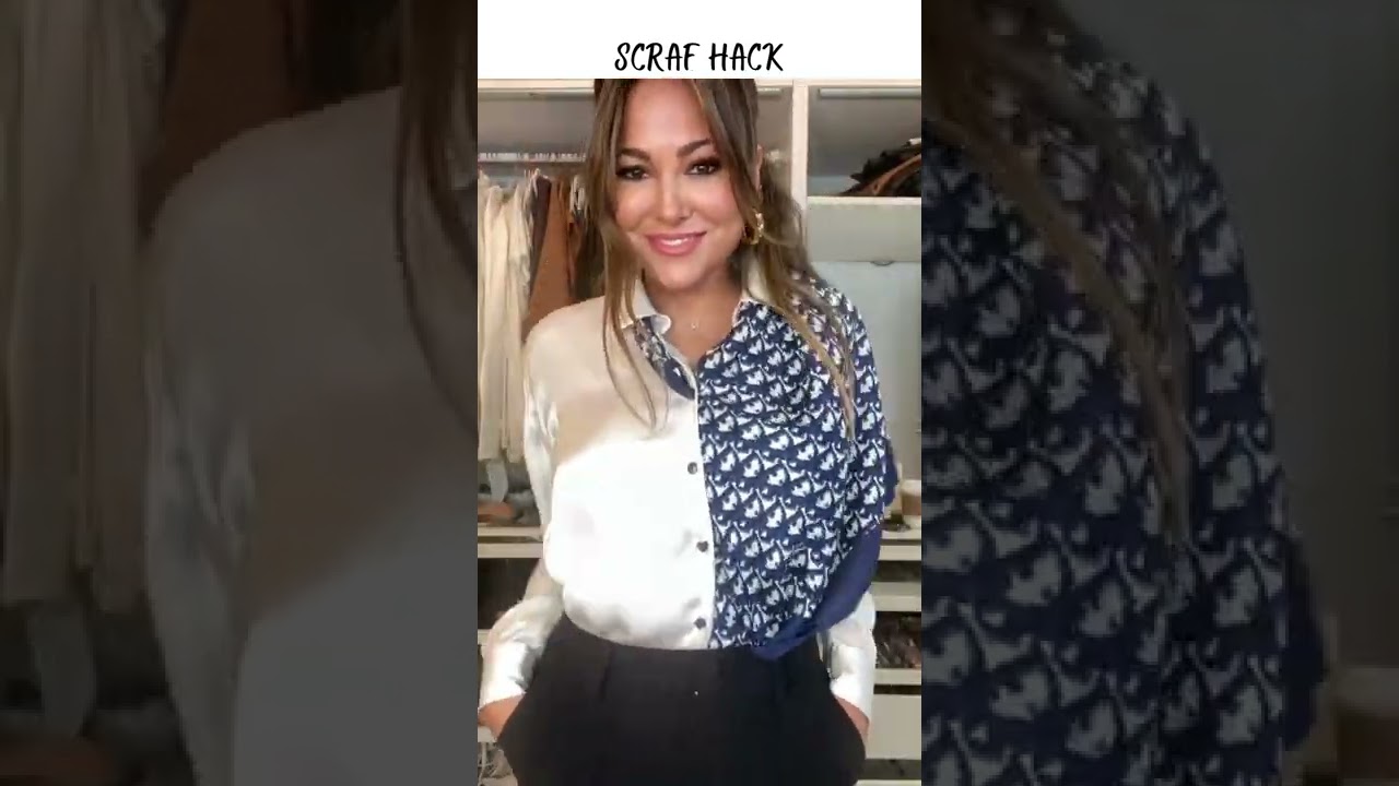 Wow what a Fashion hack - Scarf Shirt Hack !!