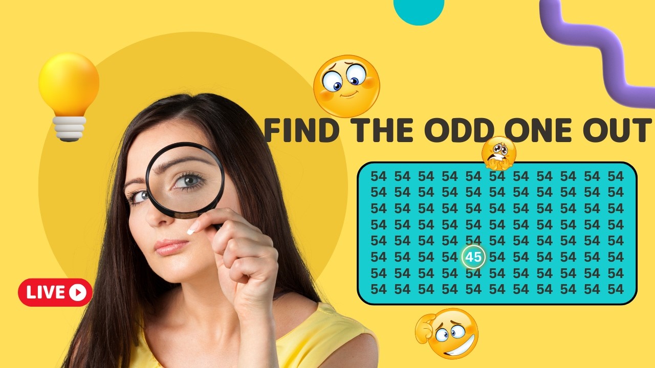 Can You Spot the Odd Number? 🤯 LIVE Brain Test Challenge!