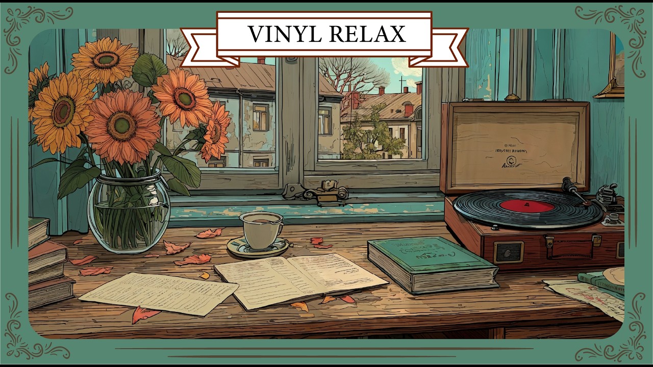 Vintage Oldies Jazz with Vinyl Crackle | Slow Relaxing Cozy Kitchen Ambience (No Vocals)