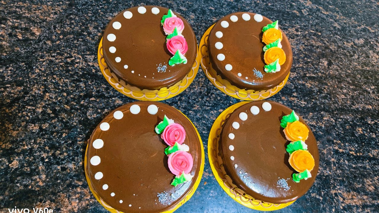 how to make chocolate cake/  bakery style cake decoration/chocolate cake decorating ideas