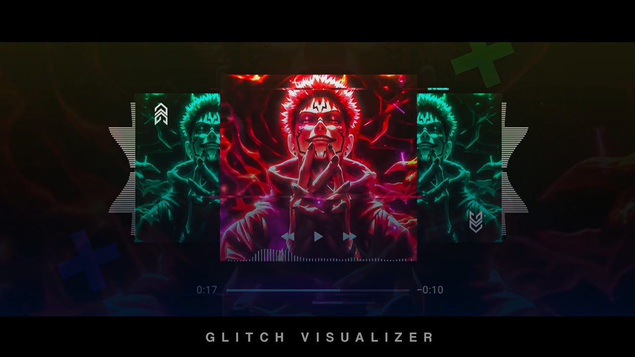 🔥Dark Phonk Glitch Visualizer | Avee Player Template