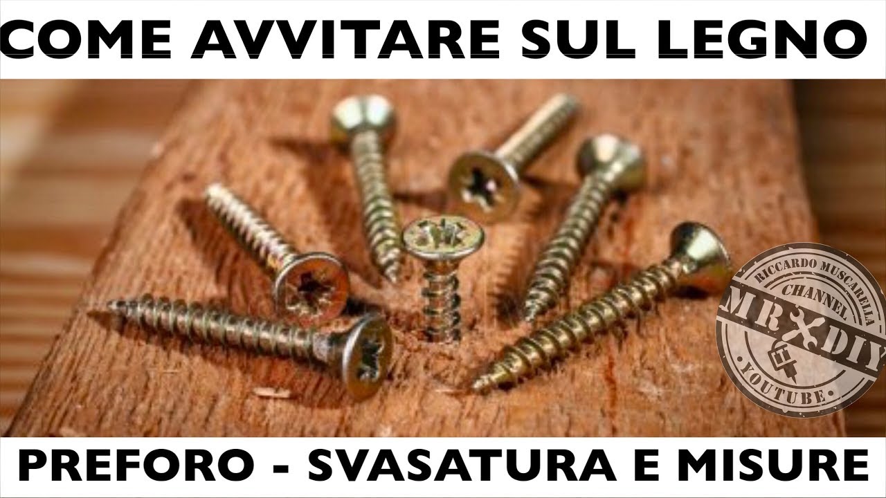 Come avvitare viti nel legno. tecniche svasatura e preforo. Procedura corretta con avvitatore. Lidl