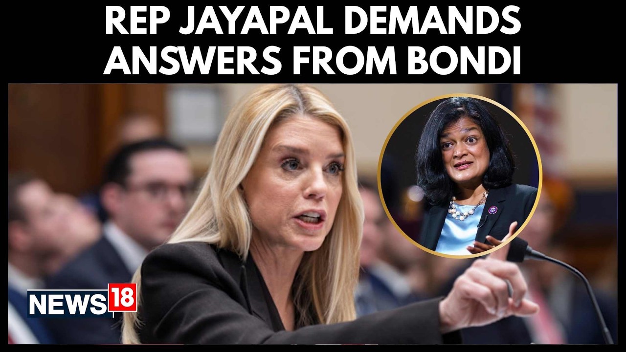 Jayapal Demands Pam Bondi Apologize to Epstein Survivors at Judiciary Hearing | US News | N18S
