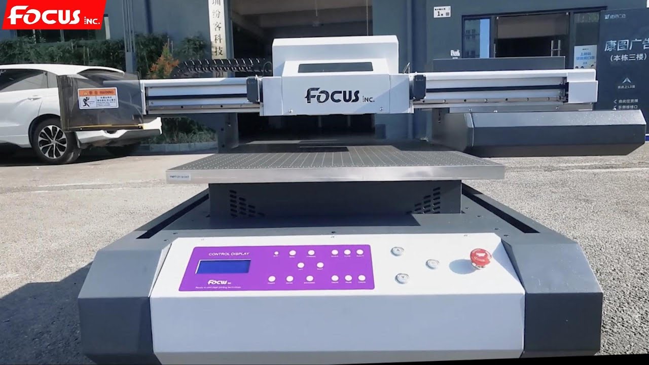 Focus Inc. 6090 Galaxy Jet max Direct to substrate UV flatbed printer with 3pcs eps i3200 print head