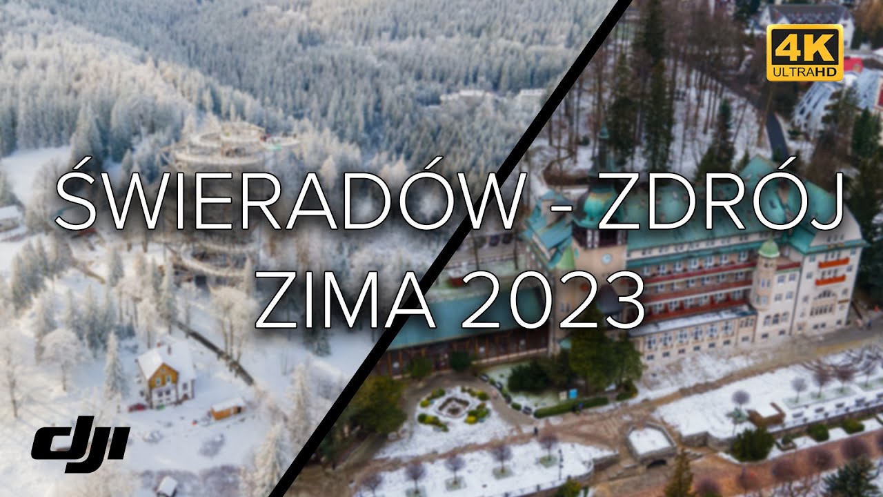 ŚWIERADÓW - ZDRÓJ Z DRONA ZIMA STYCZEŃ 2023 | DJI MAVIC AIR 2 | 4K