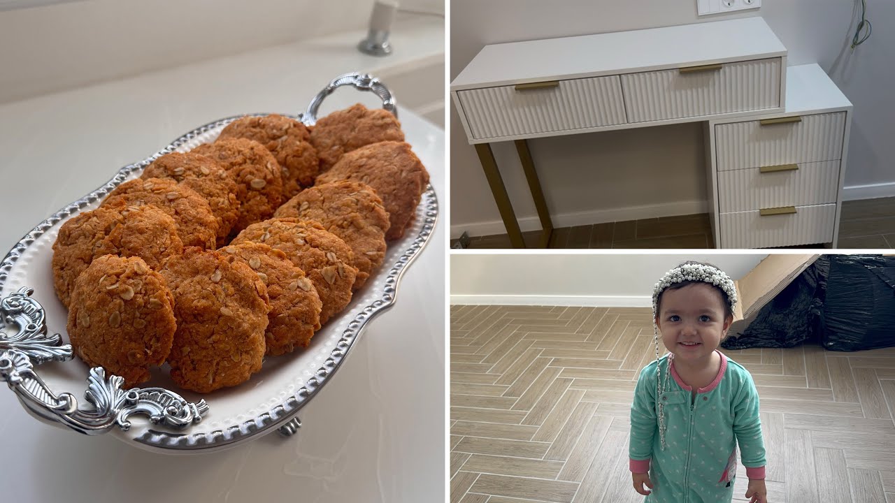 Makyaj stolumu ozum yigdim💄En asan hazirlanan yulafli pecenye resepti 🍪 Beyenmedim,qaytardim😡Futbol 