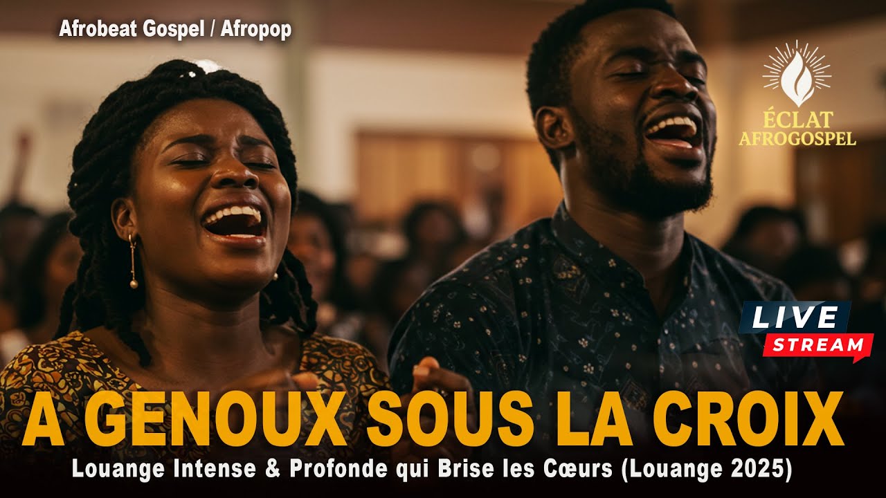 À Genoux Sous La Croix – Louange Festive Afrobeat Gospel | Musique Chrétienne Inspirante 2025
