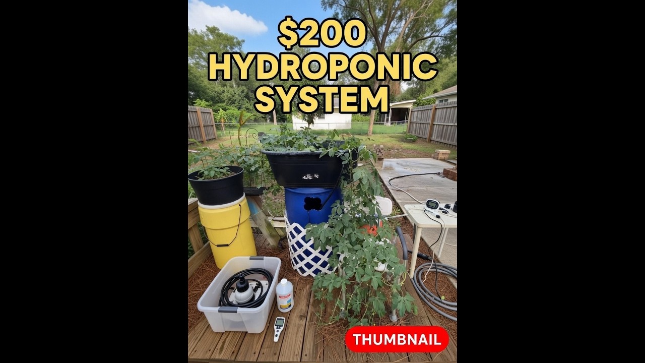 The Basics of Solar Hydroponics 200$ Set Up