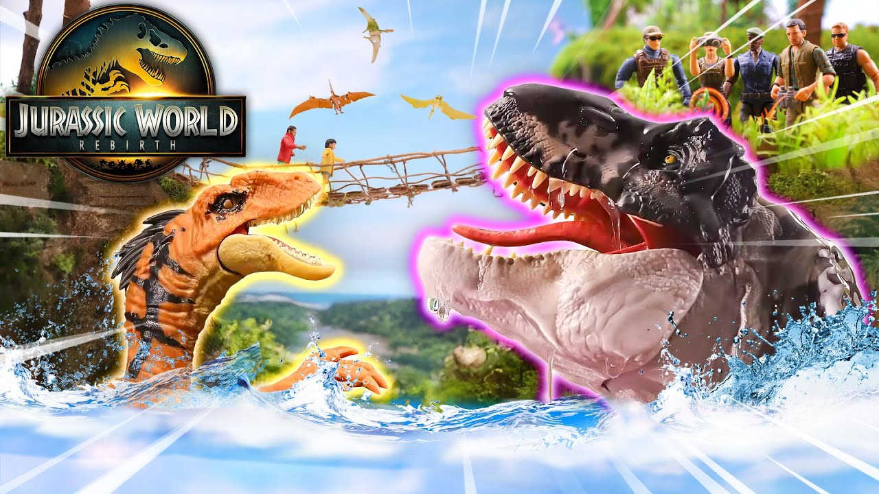 Jurassic World Rebirth: Titan Taskforce Part 2 | 10 Minute Stop Motion Special | Mattel Action!