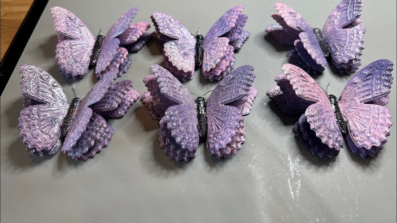 Make some 3-D embossed butterflies with me 