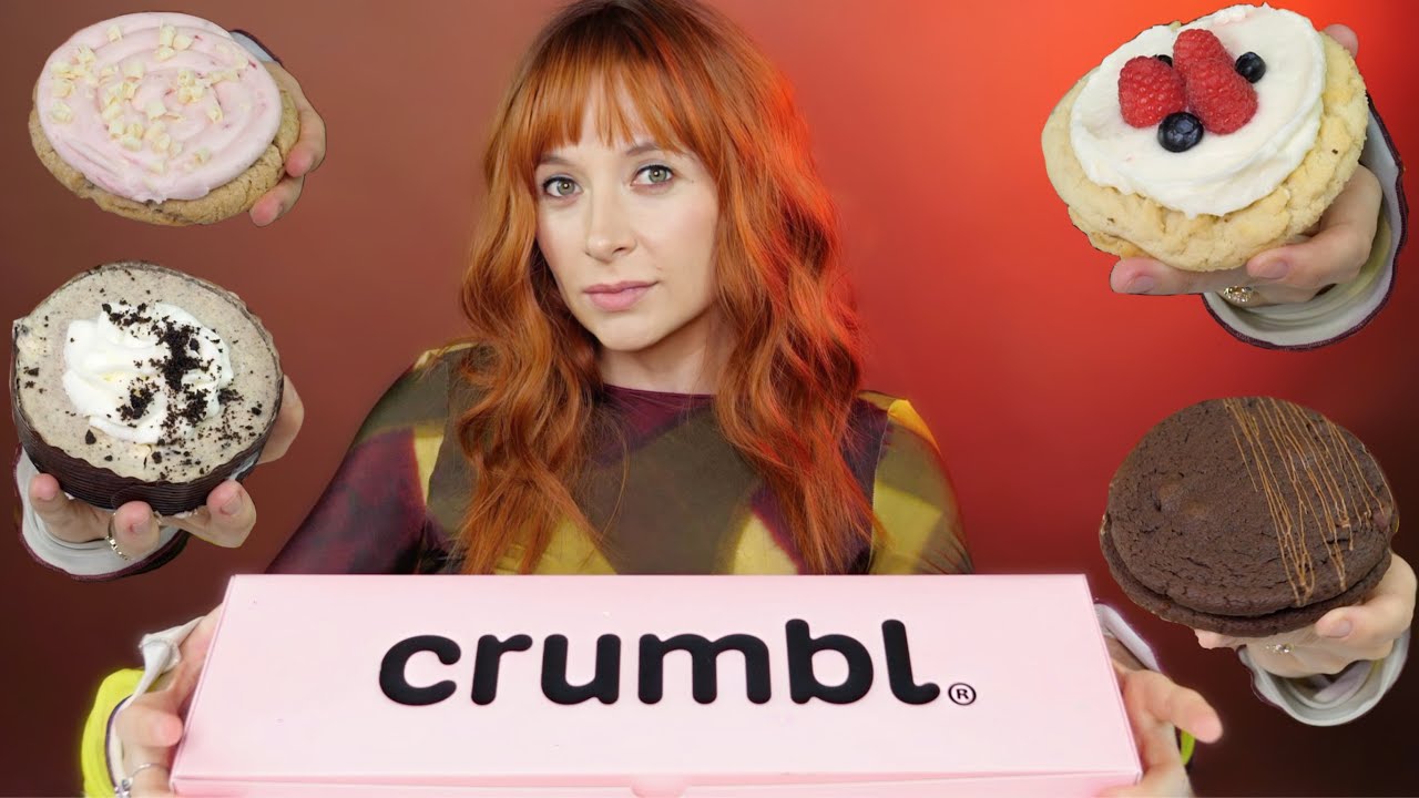 Crumbl Cookies Mukbang *ASMR