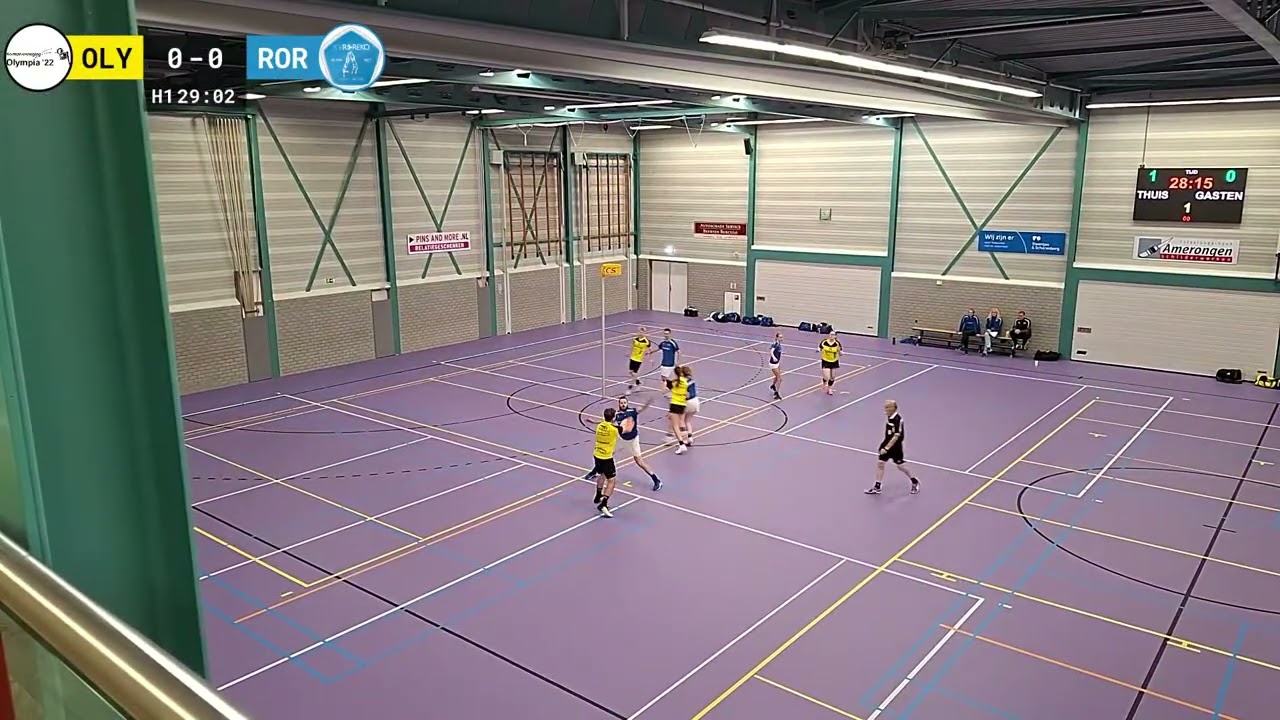 Olympia '22 1 - Roreko 1 | Korfbal KNKV Klasse 3D zaal | 2025-11-08