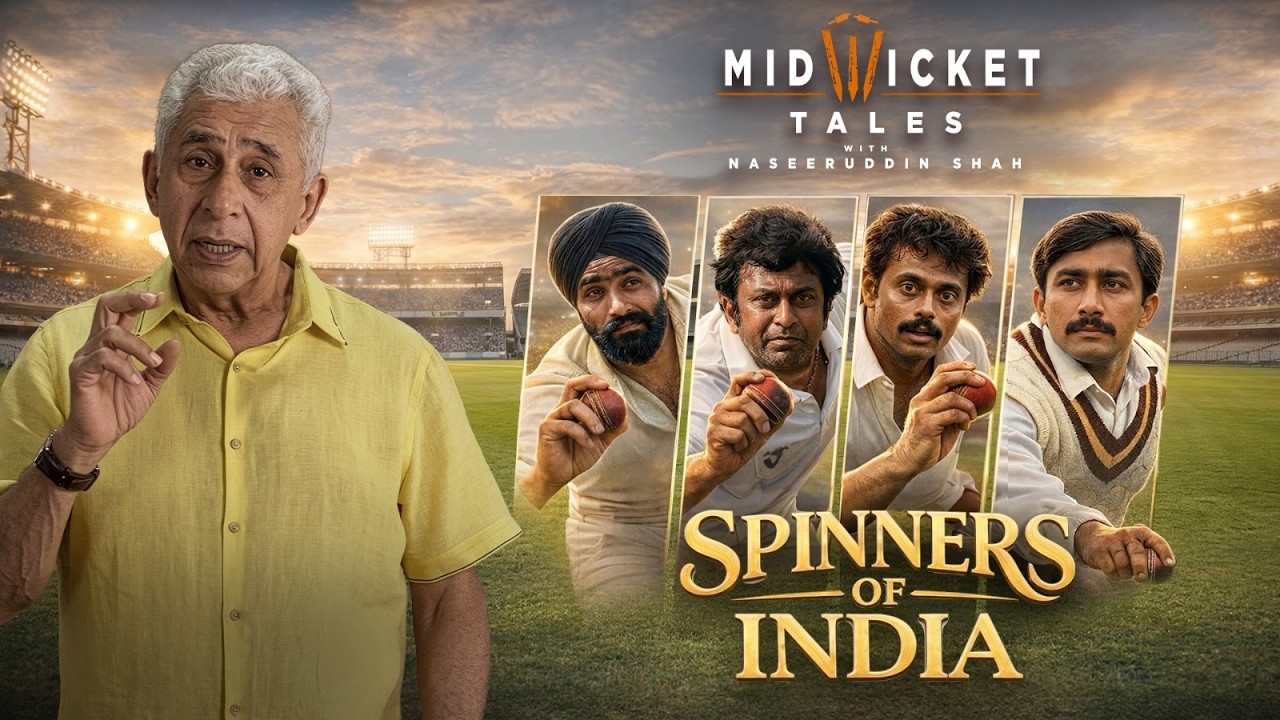 Spinners of India | Mid Wicket Tales With Naseeruddin Shah | Indian Cricket Legends | EPIC