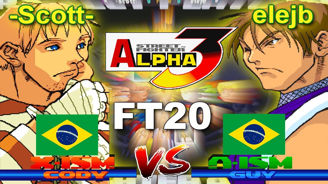 Street Fighter Alpha 3 - -Scott- vs elejb FT20