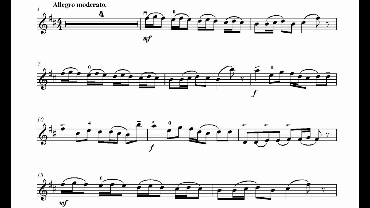 Oscar Rieding Violin Concerto in B minor op. 35 - 3. Allegro moderato - Orchestral Accompaniment