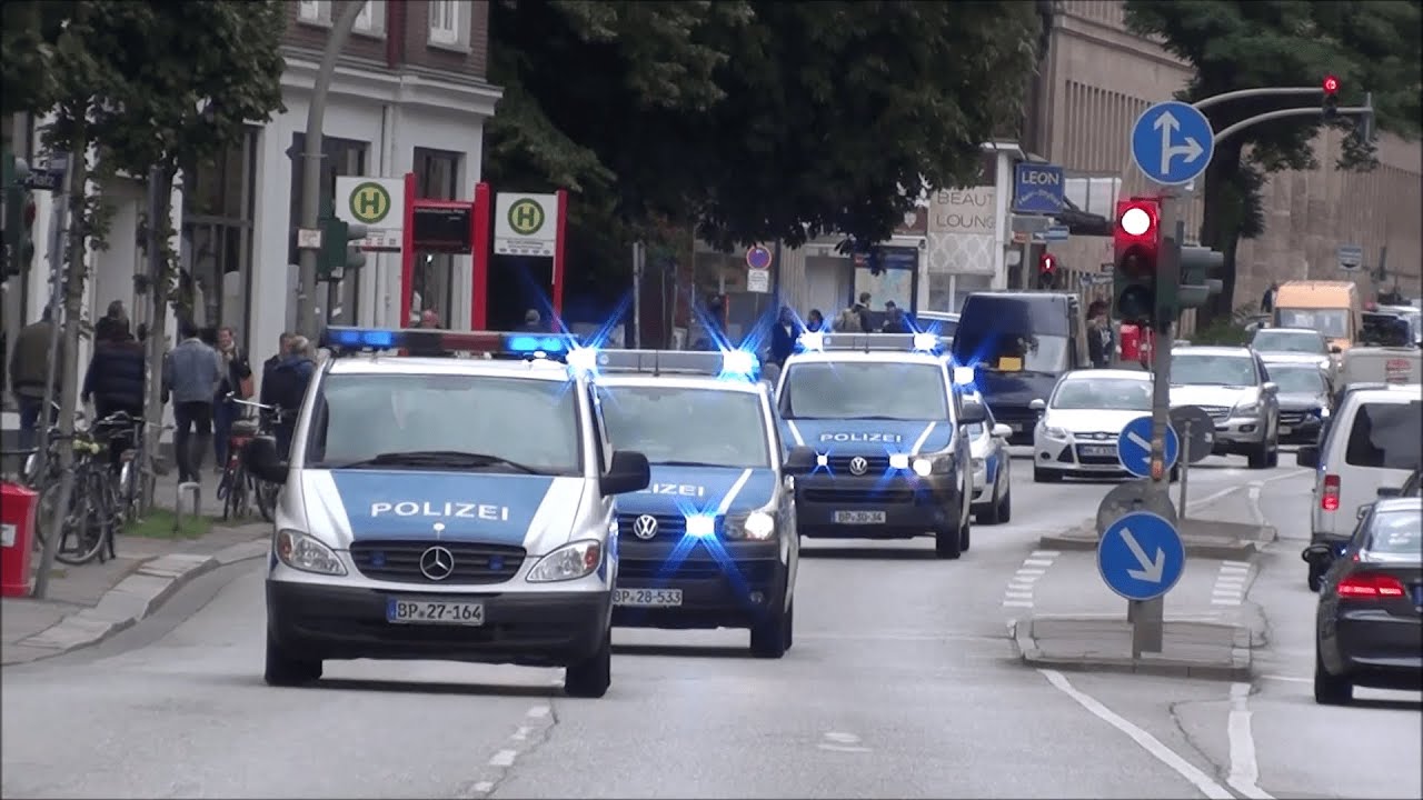 Einsatzfahrten FuStW Bundespolizei Hamburg - Zusammenschnitt