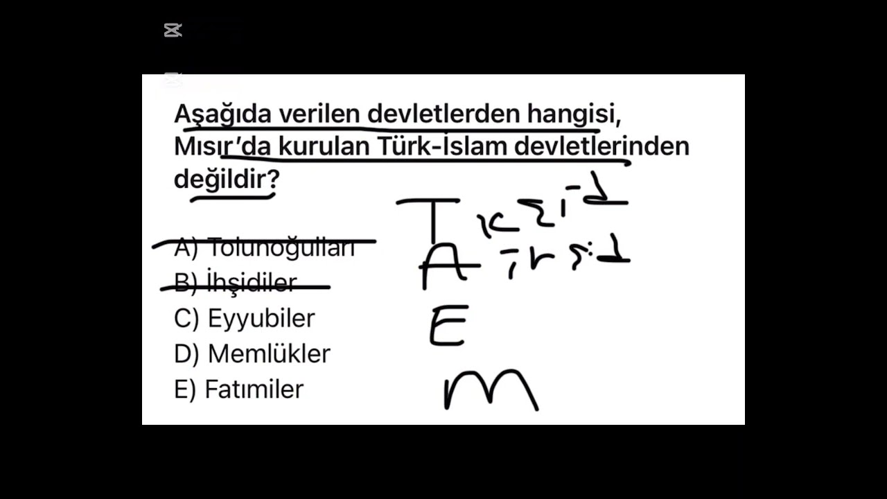 KPSS Tarih Soru Çözümü İlk Konulardan Son Konulara Part-1