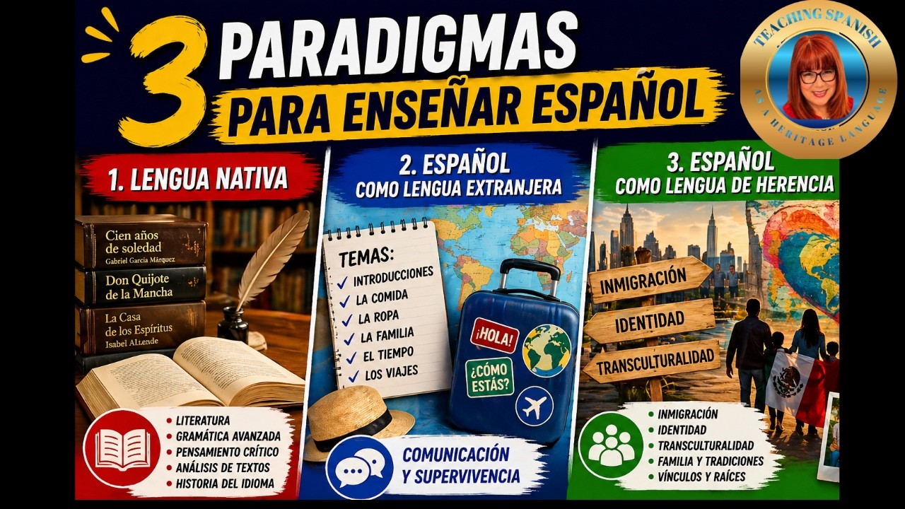 ¿Sabías que existen tres paradigmas en la enseñanza del español? ¡Aquí te explico cada uno!