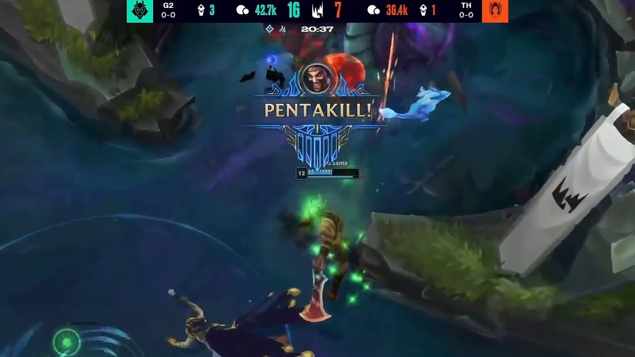Hans sama's Draven PENTA KILL in LEC